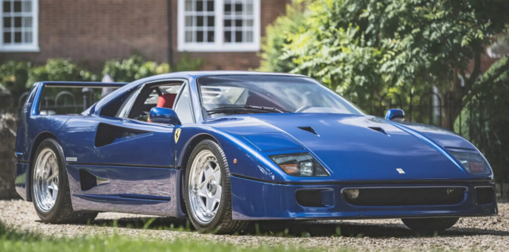 Blue Ferrari F40